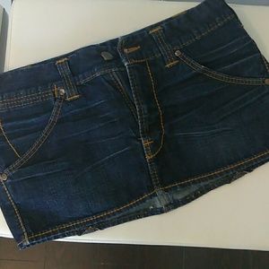 True Religion vintage denim skirt